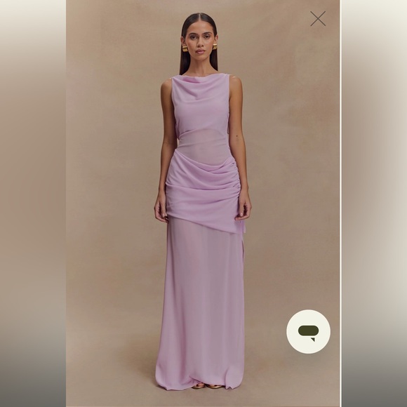 Meshki Dresses & Skirts - Meshki Lilac Draped Maxi Dress